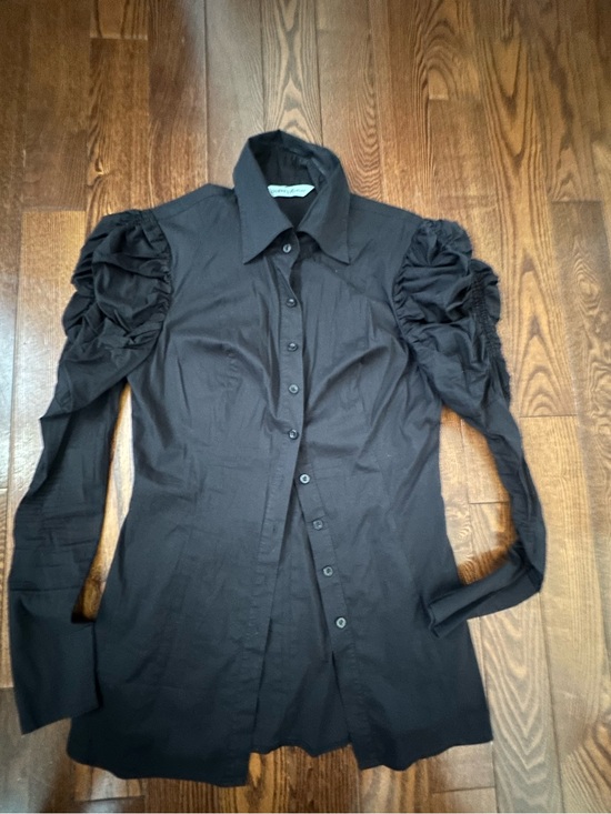 Guess by Marciano Tops - Guess by Marciano Black Collared Button-Up Blouse